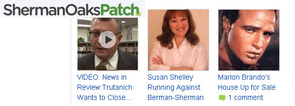 Sherman Oaks Patch story on Susan Shelley for Congress